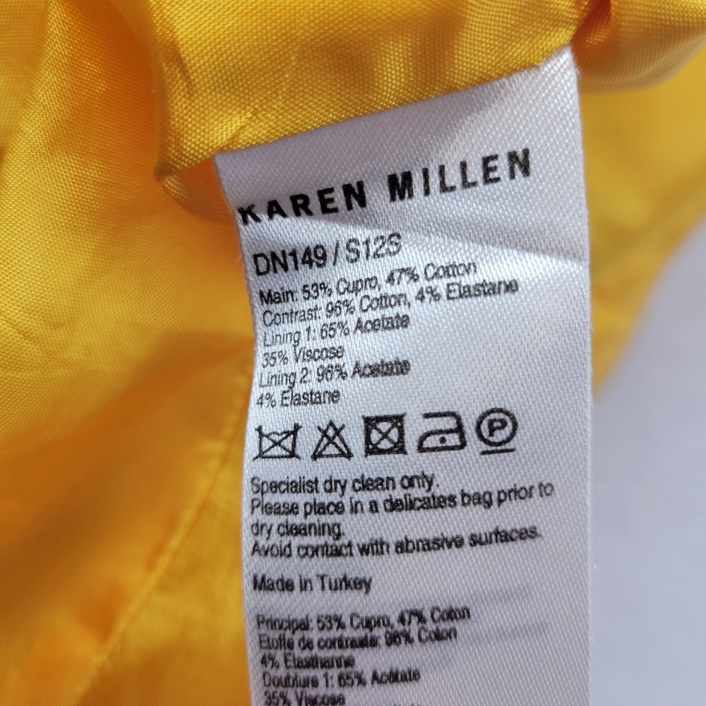 Karen Millen Yellow Sleeveless Shirt Midi Dress - Picture 9 of 16